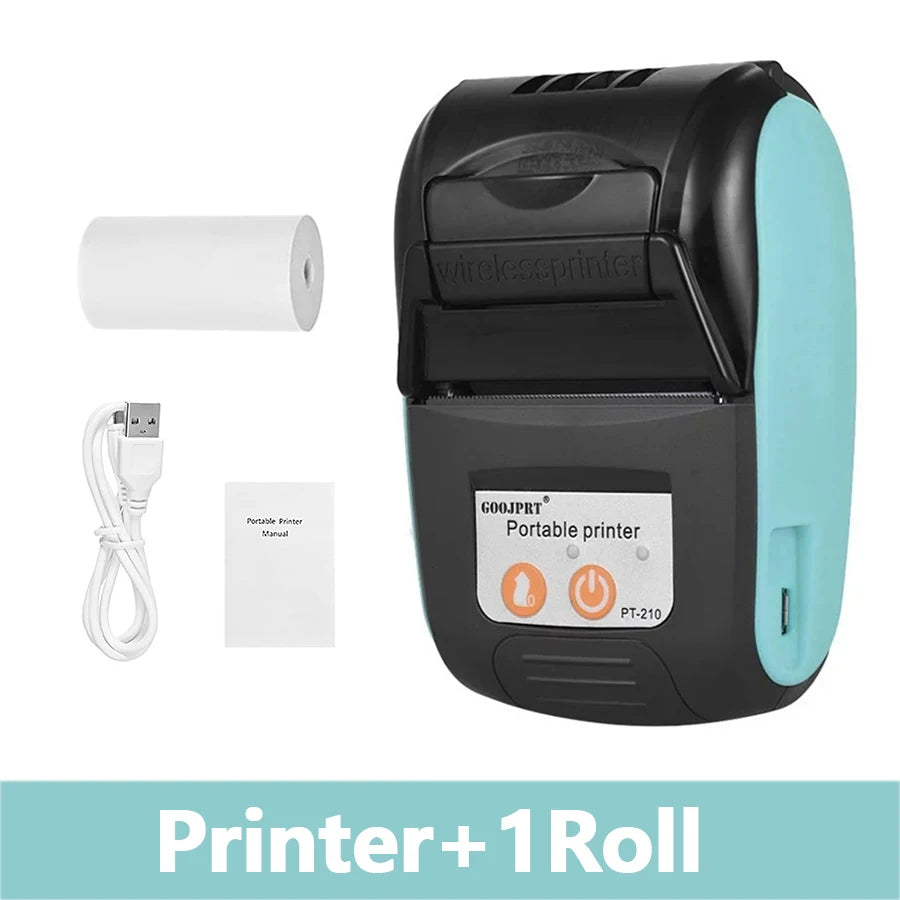 Mini Imprimante de Tickets Portable sans Fil - Bluetooth 58mm - Compatible iOS, Android, PC
