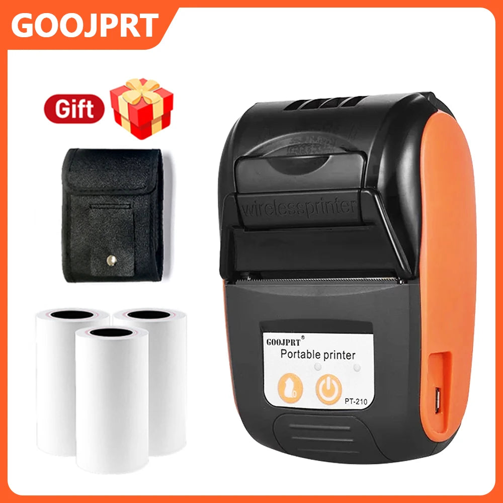 Mini Imprimante de Tickets Portable sans Fil - Bluetooth 58mm - Compatible iOS, Android, PC